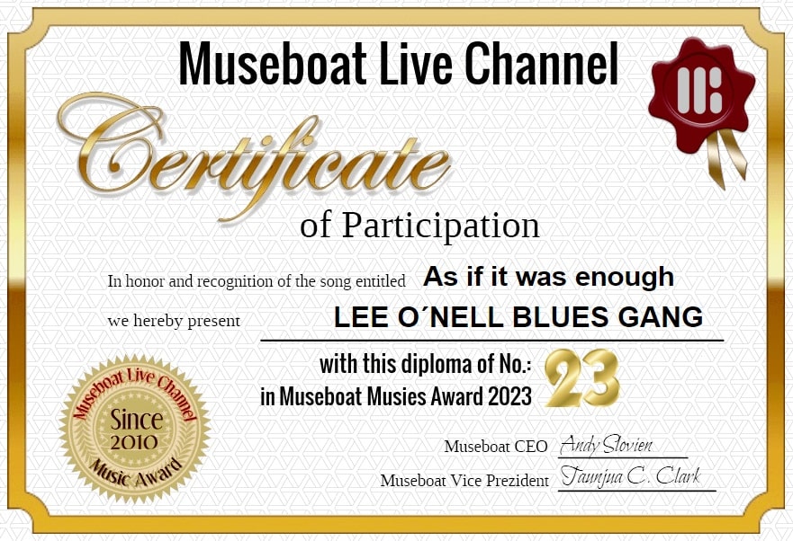 LEE ONELL BLUES GANG on Museboat LIve
